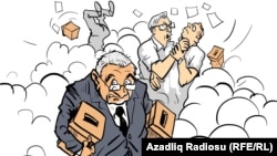 "Nağılın sonu" - Gündüz Ağayevin karikaturası.