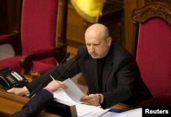 Александр Турчинов, Украиналъул президентасул ишал тIуразарулев