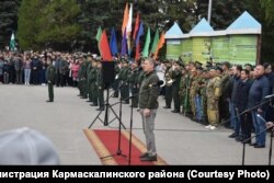 Проводы мобилизованных в селе Кармаскалы, Башкортостан