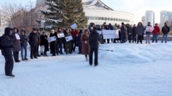 Акция протеста в Новосибирске