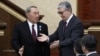 Acting President of Kazakhstan Kassym-Jomart Tokayev (R) and his predecessor Nursultan Nazarbayev attend a joint session of the houses of parliament in Astana, Kazakhstan March 20, 2019. REUTERS/Mukhtar Kholdorbekov