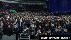 Митинг в Якутске против нелегальной миграции в марте 2019 года