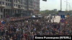 Москва, Пушкинская площадь 5 мая 2018