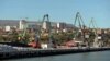 Daghestan -- Cranes are seen in the Commercial Sea Port of Makhachkala, September 24, 2012