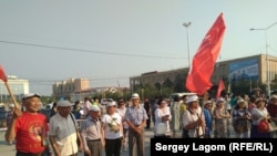 Митинг против повышения пенсионного возраста в Якутске