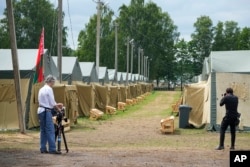 Лагерь ЧВК "Вагнер" в деревне Цель