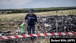 На месте катастрофы малайзийского "Боинга" в Донецкой области 