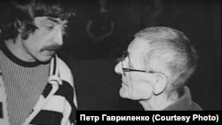 Андрей Поздеев (справа) и Петр Гавриленко. 1980-е гг.